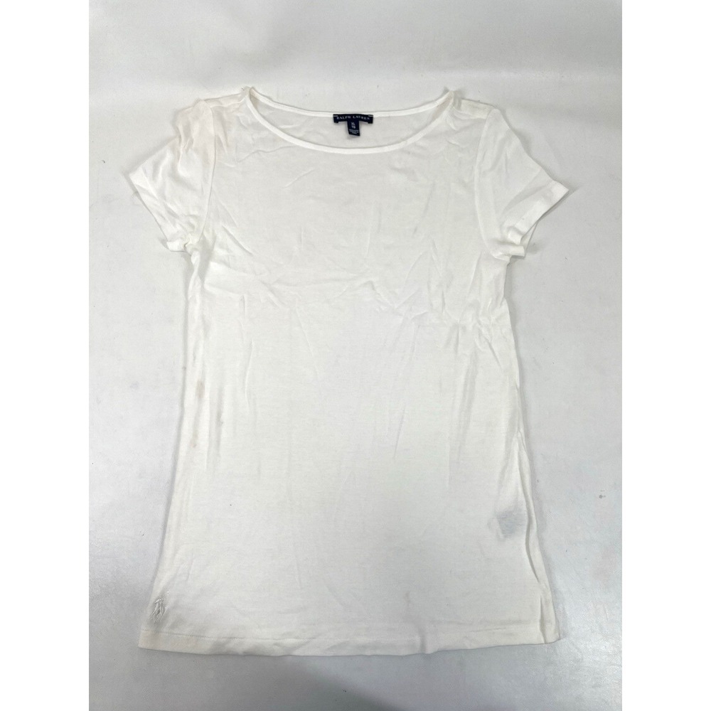 Ralph Lauren‎ Short Sleeve Shirt Womens Size XL White